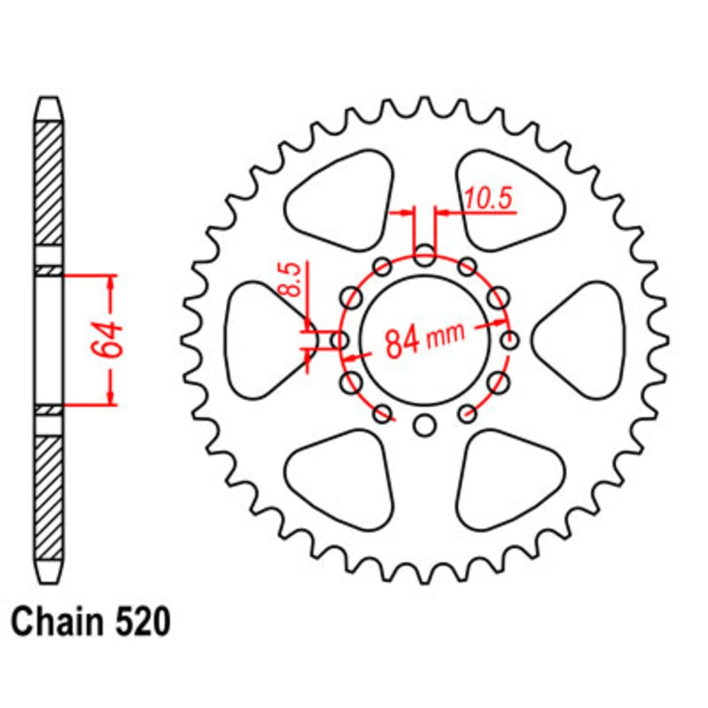 39T Suzuki Rear Sprocket (811)