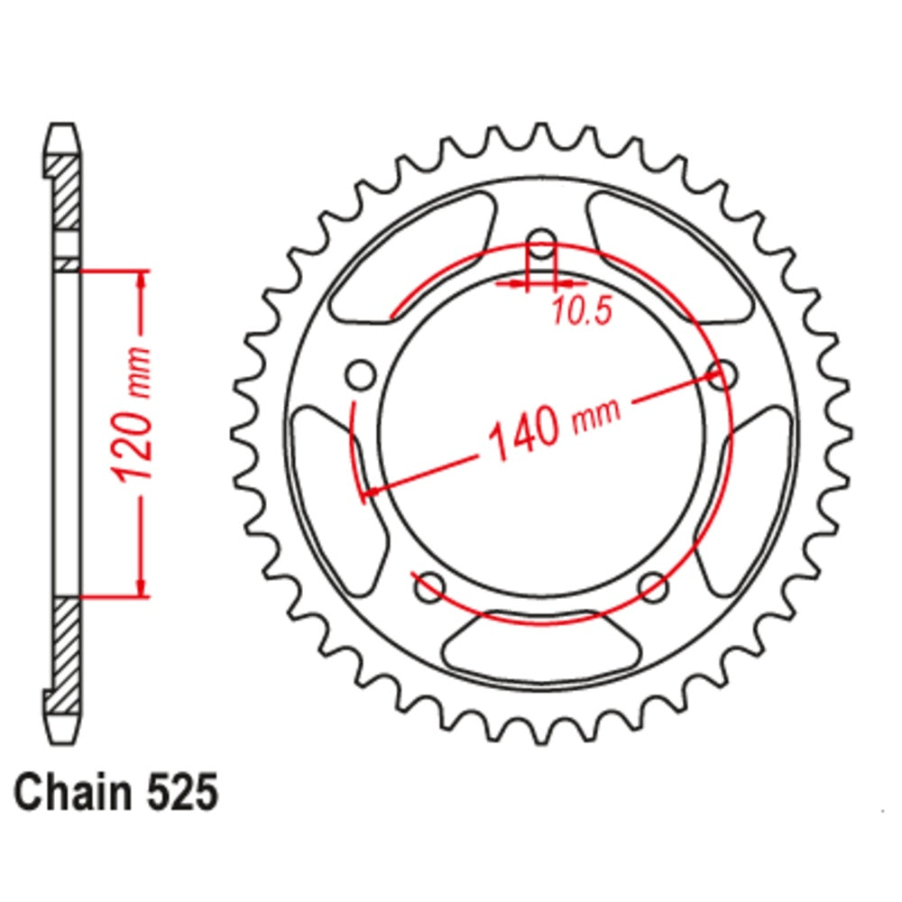 47T Suzuki Rear Sprocket (1792)