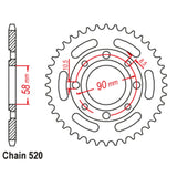 38T Honda Rear Sprocket (279)