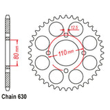38T Honda Rear Sprocket (333)