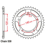 44T Suzuki Rear Sprocket (1800)