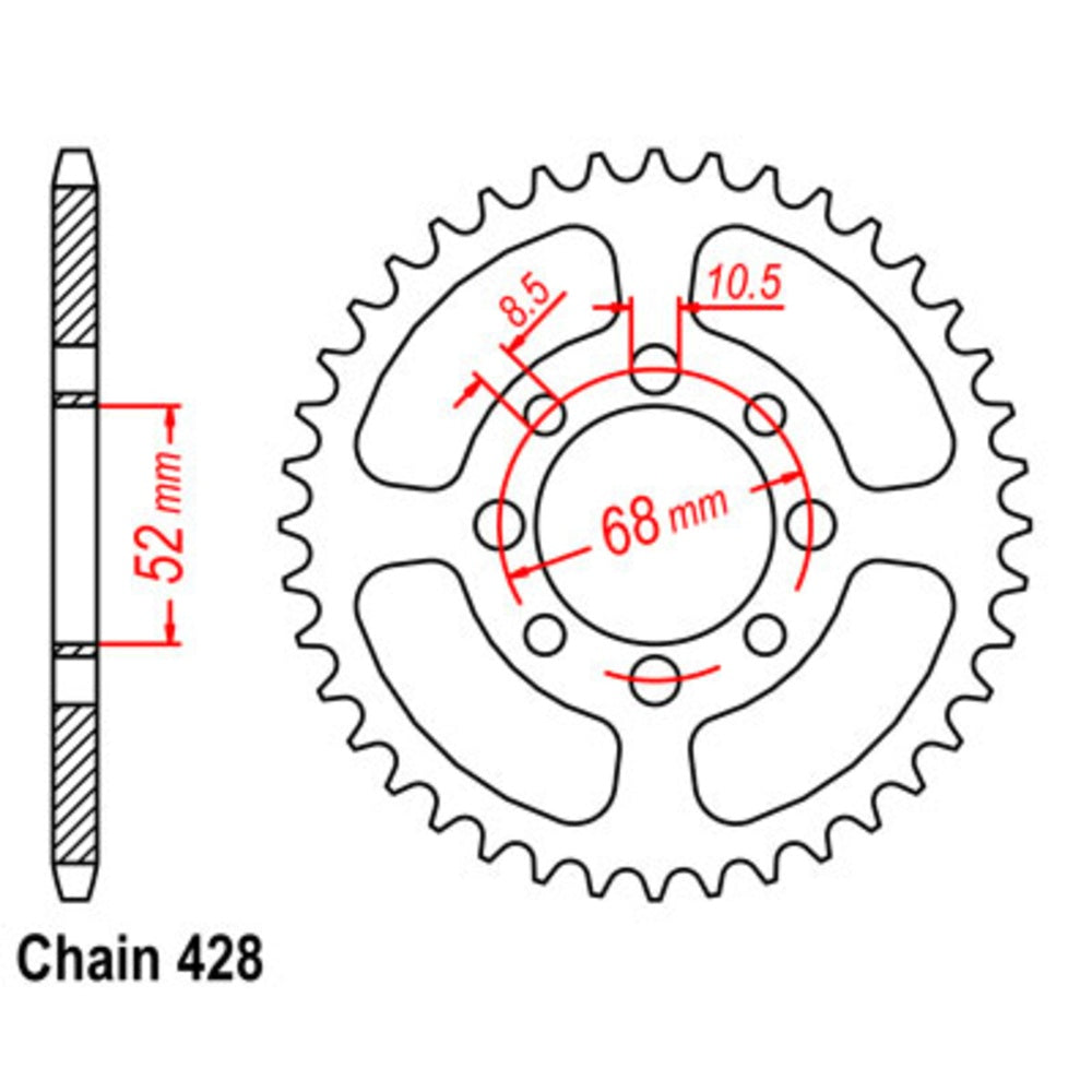36T Suzuki Rear Sprocket (802)