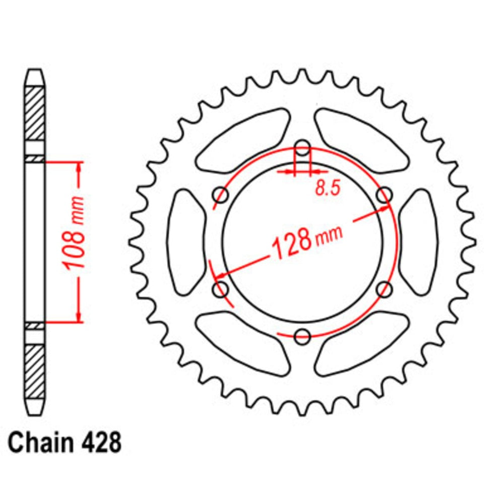 42T Suzuki Rear Sprocket (804)