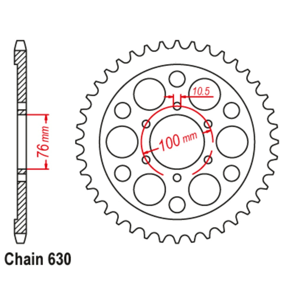 44T Suzuki Rear Sprocket (818)
