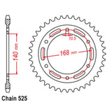 47T BMW Rear Sprocket (003) 10mm bolt hole