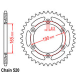 50T KTM Rear Sprocket (896)