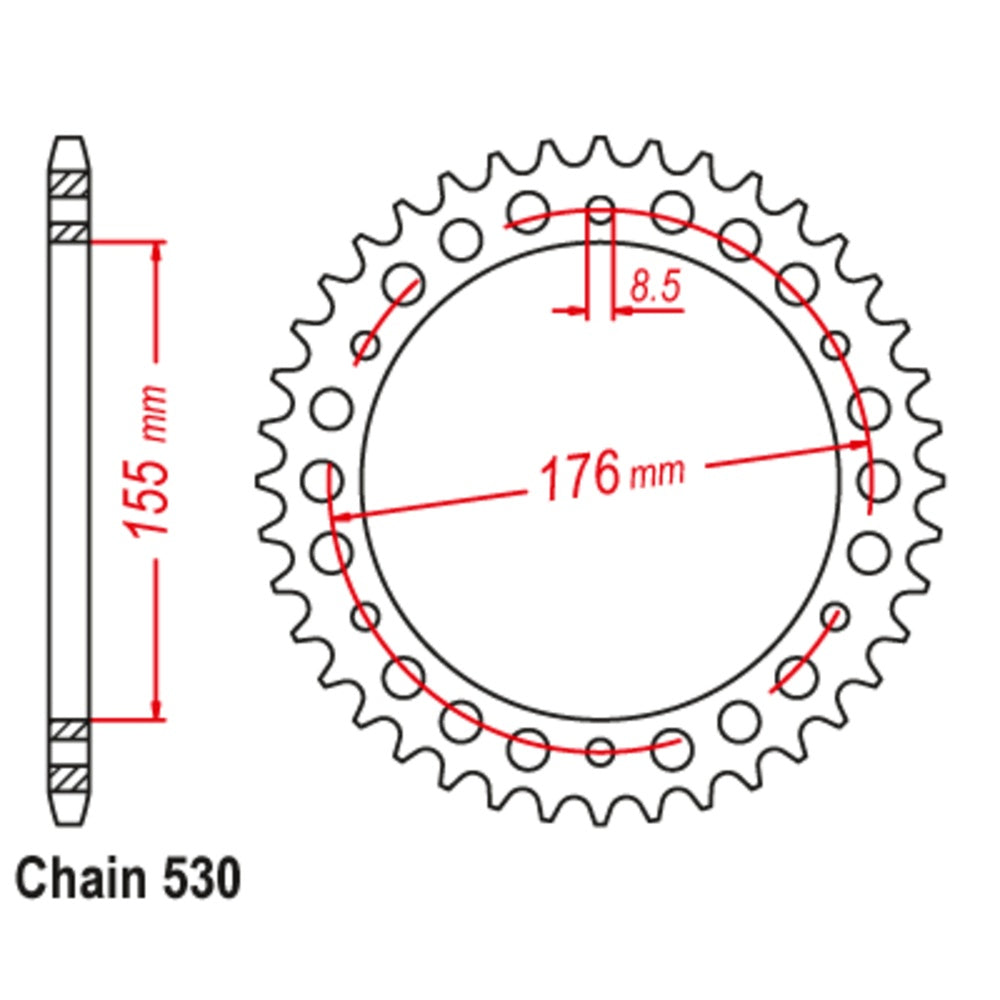 42T Triumph Rear Sprocket (2011)