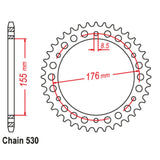 42T Triumph Rear Sprocket (2011)