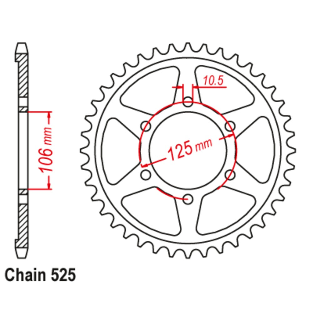 37T Triumph Rear Sprocket (2014)