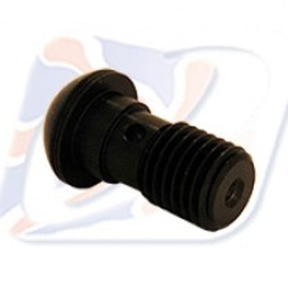 SINGLE DOMED HEAD BANJO BOLT M10 X 1.25 BLACK - 110125DB