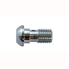 SINGLE DOMED HEAD BANJO BOLT M10 X 1.25 CHROME - 110125DC
