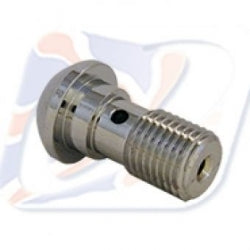 SINGLE DOMED HEAD BANJO BOLT 3/8 UNF CHROME - 110375DC