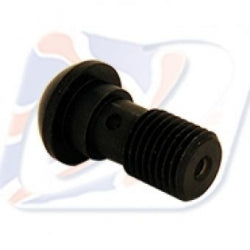SINGLE DOMED HEAD BANJO BOLT 7/16 X 24TPI BLACK - 110716DB