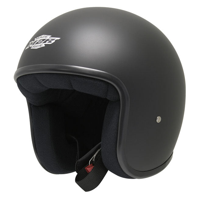 M2R Custom FG Helmet - FLT BLK NO PEAK