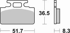 SBS FRICTION - Carbon Tech Front Scooter Brake Pads (SBS 618) - 110CT-