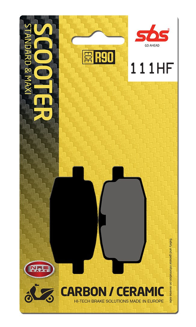 SBS FRICTION - Ceramic Front / Rear Scooter Brake Pads (SBS 619) - 111HF-