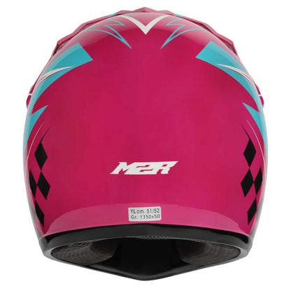 M2R MX2 Junior Helmet - LIGHTNING PC-7