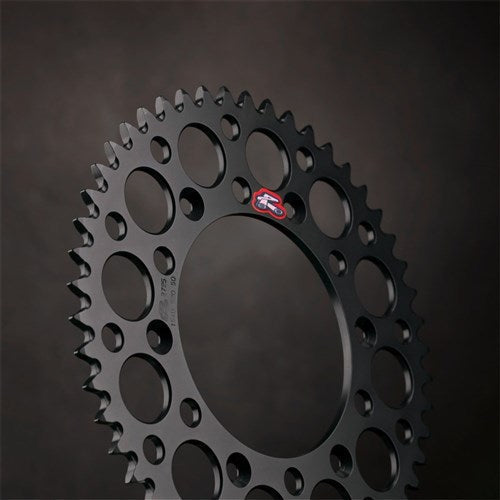 RENTHAL REAR SPROCKET MX ULTRALIGHT GROOVED BLK 48T