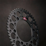 RENTHAL REAR SPROCKET MX ULTRALIGHT GROOVED BLK 48T