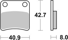 SBS FRICTION - Ceramic Front Scooter Brake Pads (SBS 670) - 115HF-