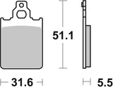 SBS FRICTION - Ceramic Front Scooter Brake Pads (SBS 680) - 117HF-