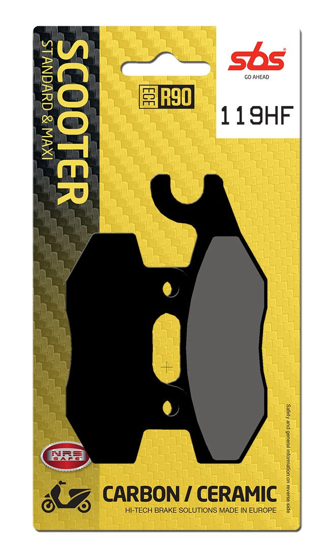 SBS FRICTION - Ceramic Front / Rear Scooter Brake Pads (SBS 688) - 119HF-