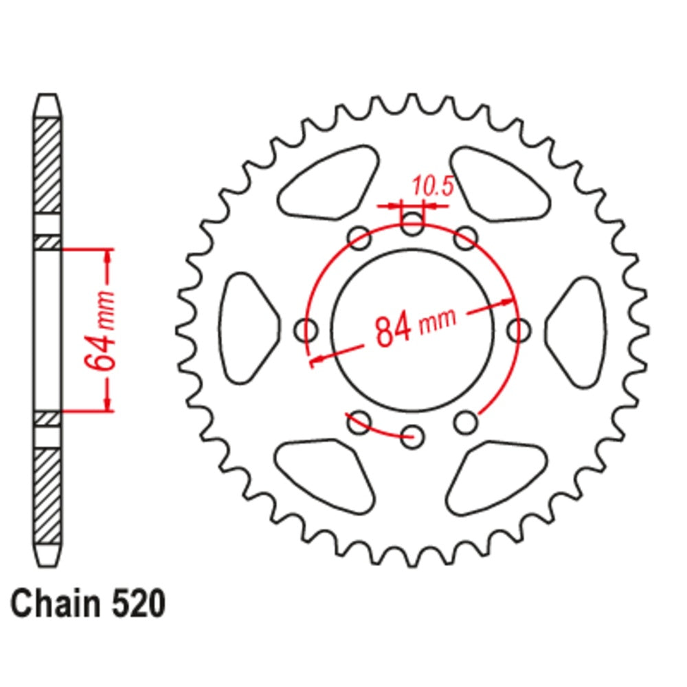 40T Suzuki Rear Stealth Sprocket (1826)