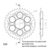 39T Stealth Supersprox Ducati Rear Sprocket (737)