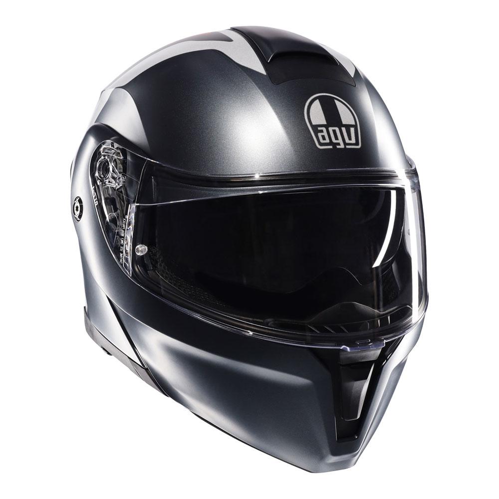 AGV STREETMODULAR - RESIA MATT GREY/SILVER/RED XL - 77-461-10