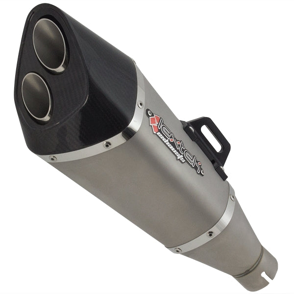 VP6 Matt S/Steel Tri Oval Exhaust Silencer