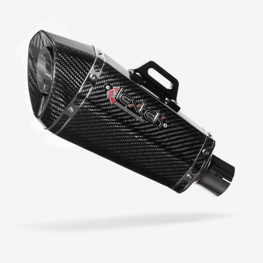 XP8C Carbon Fibre Hex Exhaust System Low Level MT07