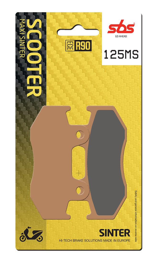 SBS FRICTION - Sinter Front / Rear Scooter Brake Pads (SBS 709) - 125MS-