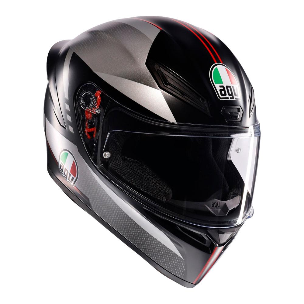 AGV K1 S - LAP MATT BLACK GREY RED XS - 77-956-04