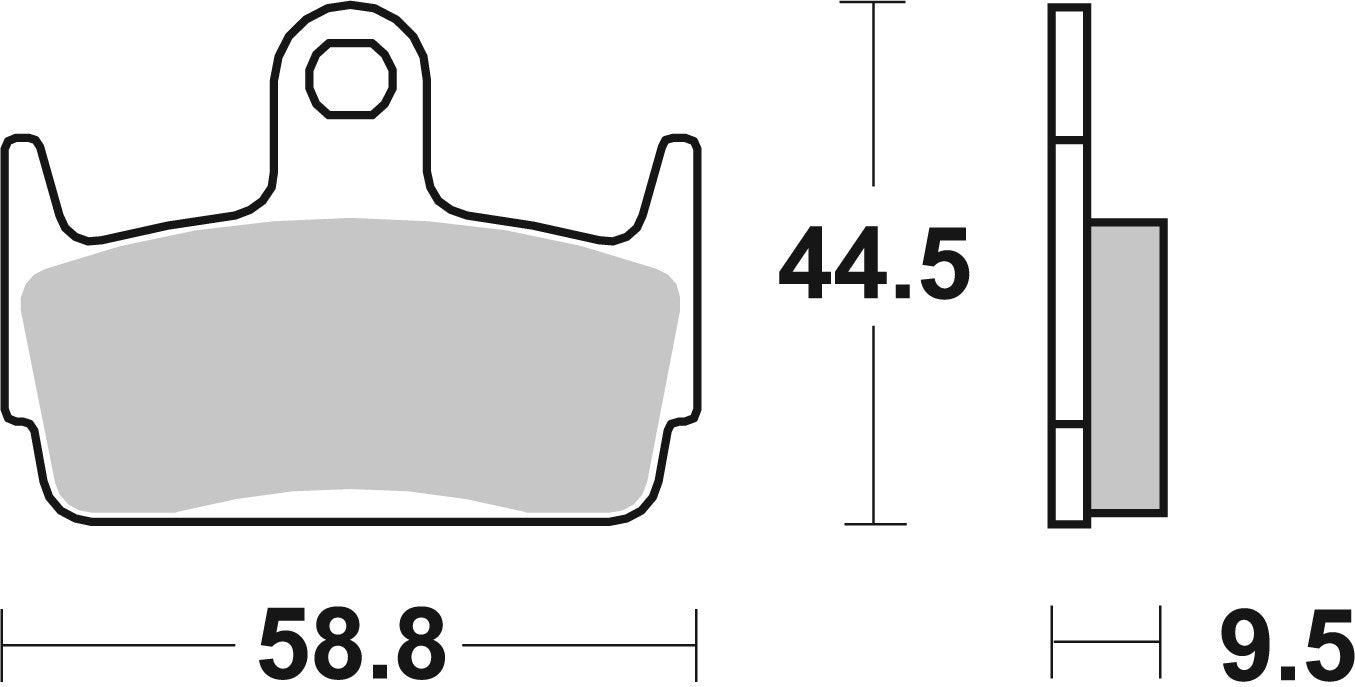 SBS FRICTION - Ceramic Rear Scooter Brake Pads (SBS 710) - 129HF-