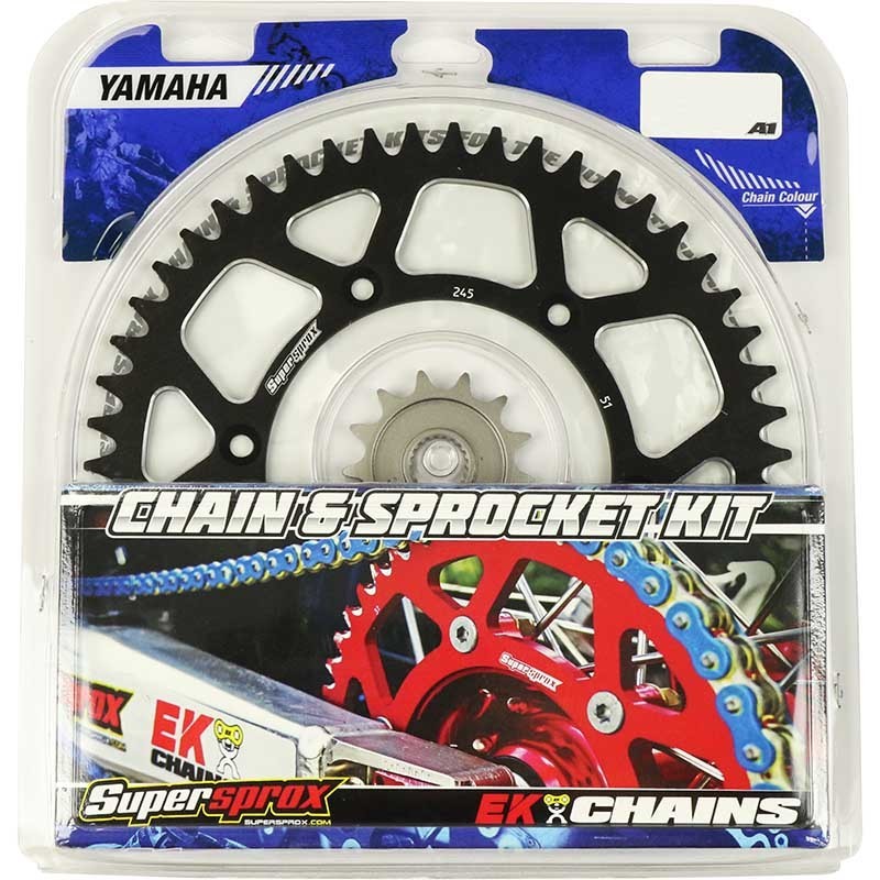 YZ125/YZ250F 05-16,Front: 5LN-13,Rear: 428-48 ALLOY BLACK,Chain: 520 MRD7 GOLD
