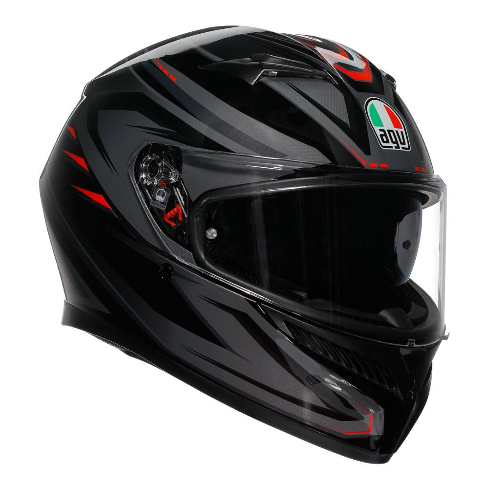 AGV K3 - SYTH BLACK/RED M - 77-406-07