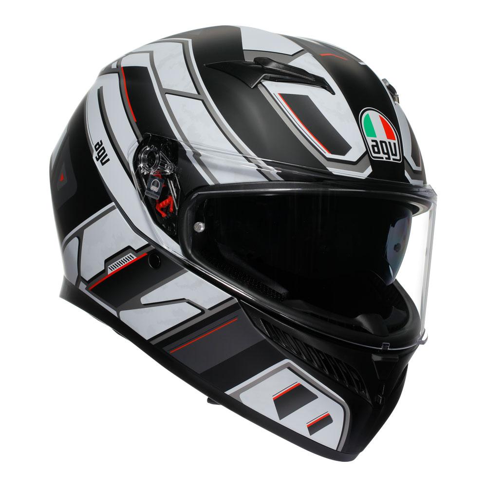 AGV K3 - RIVIA MATT BLACK/WHITE S - 77-408-05
