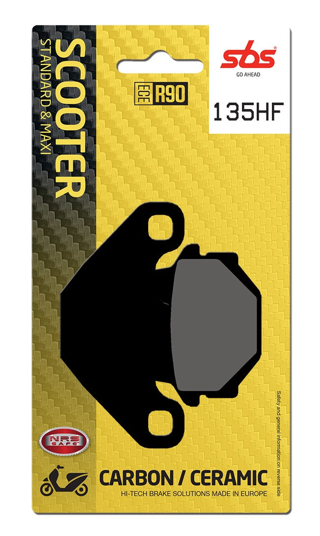 SBS FRICTION - Ceramic Front / Rear Scooter Brake Pads (SBS 546 & 586) - 135HF-