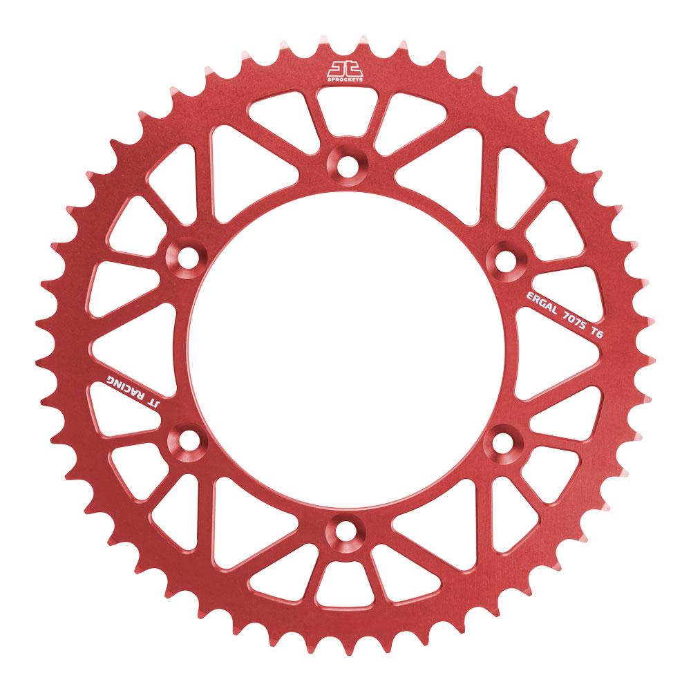 JT ALLOY RACELITE SPROCKET - 49T 520P - RED - 30-K01-49RJ