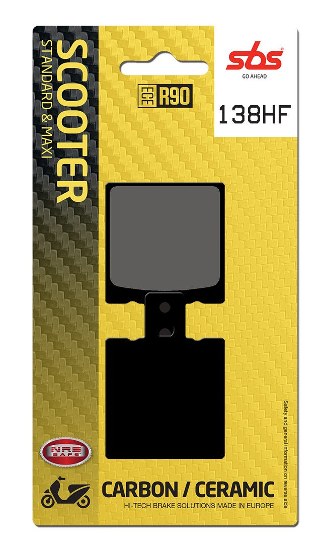 SBS FRICTION - Ceramic Front Scooter Brake Pads (SBS 519) - 138HF-