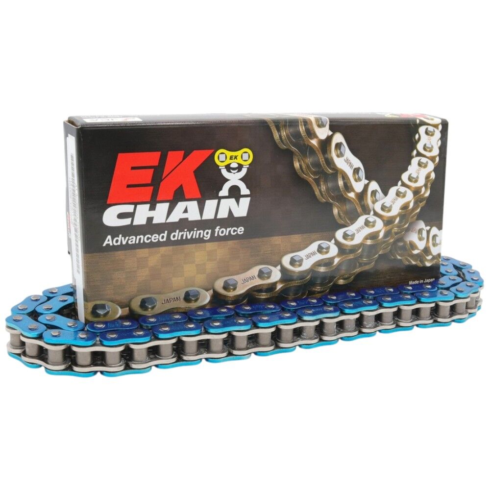 EK 520 QX-Ring Metallic Blue Chain 120L (10) (RAS)
