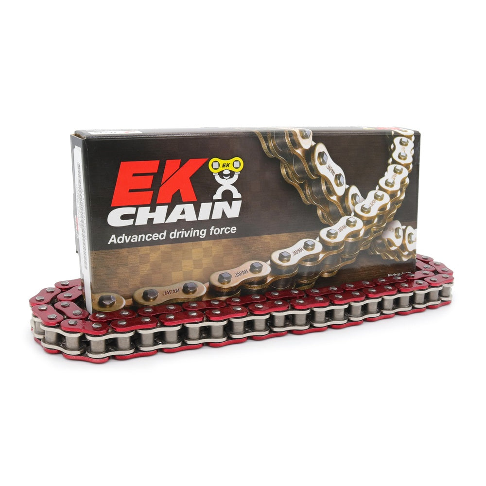 EK 530 NX-Ring Super H/Duty Metallic Red Chain 122L (10)