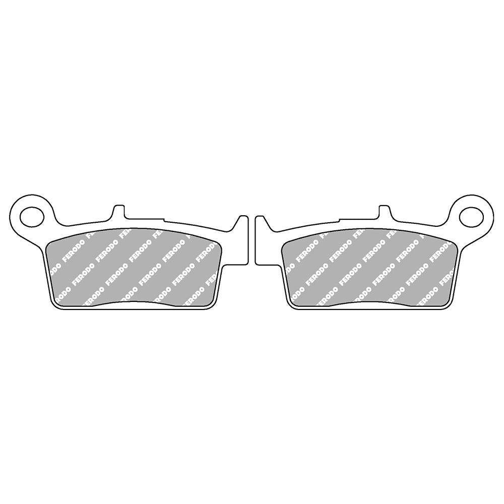 FERODO DISC PAD SET - FDB672 EF Eco Friction Non Sintered Compound - 01-0672-EF