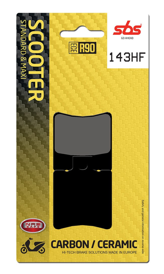 SBS FRICTION - Ceramic Front / Rear Scooter Brake Pads (SBS 725) - 143HF-