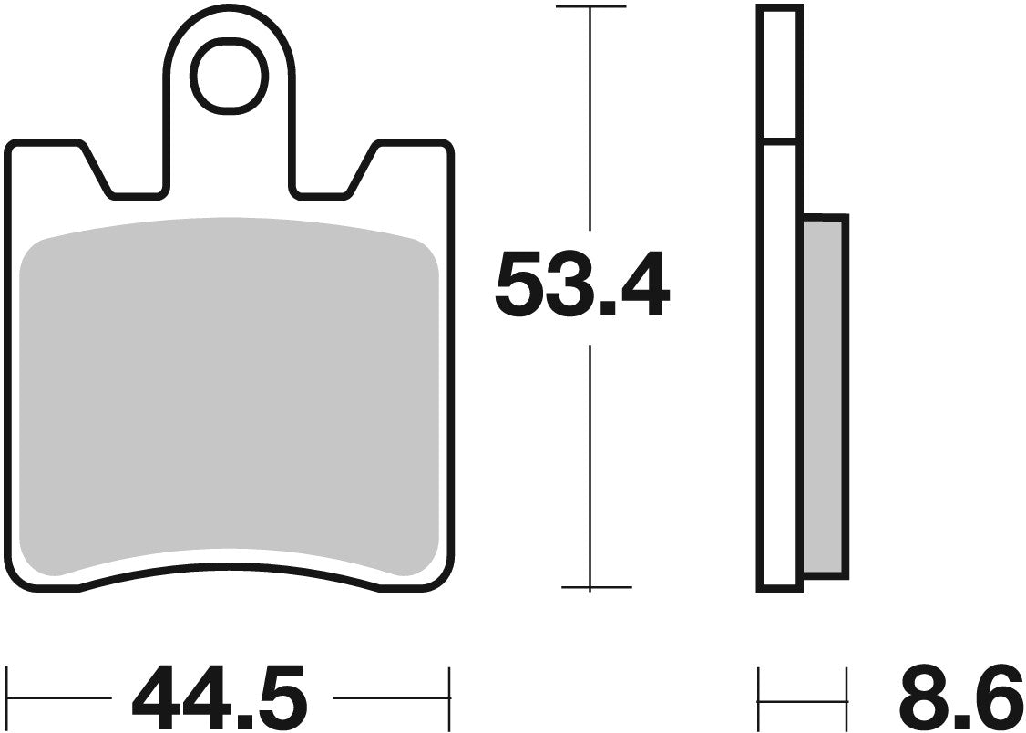 SBS FRICTION - Ceramic Front Scooter Brake Pads (SBS 740) - 146HF-