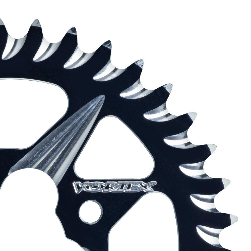 VORTEX ALLOY REAR SPROCKET 420-38T - COBRA - BLACK