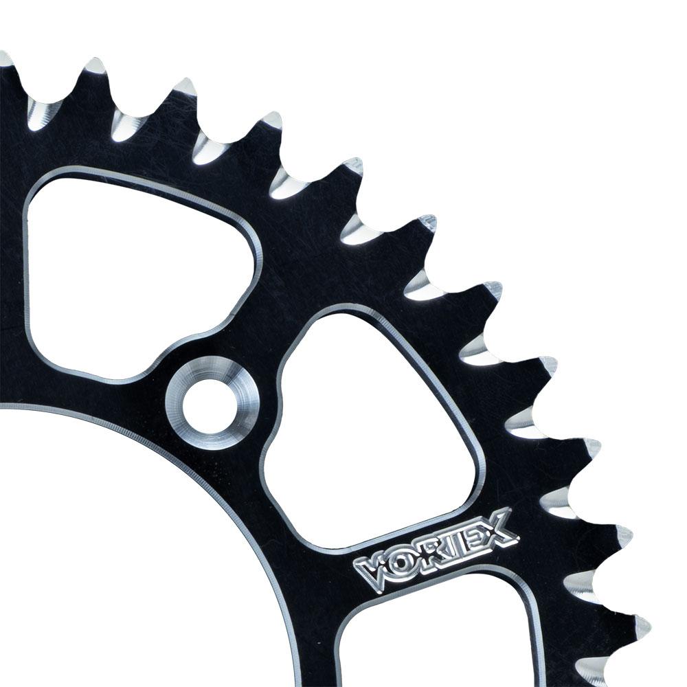 VORTEX ALLOY REAR SPROCKET 420P 43T - COBRA - BLACK - 39-0156-43ZK