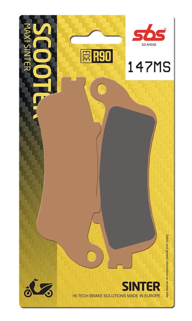 SBS FRICTION - Sinter Front / Rear Scooter Brake Pads (SBS 722) - 147MS-