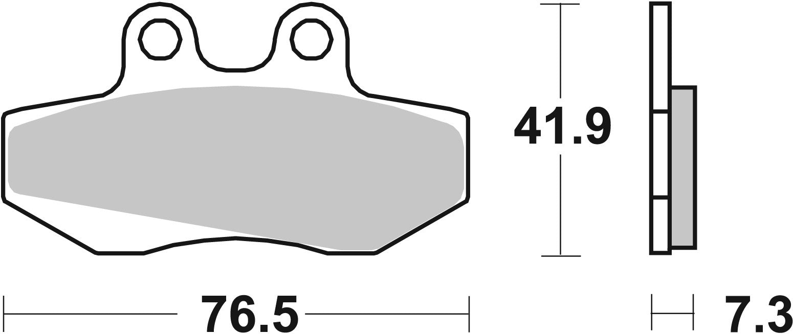SBS FRICTION - Ceramic Front Scooter Brake Pads (SBS 652) - 148HF-