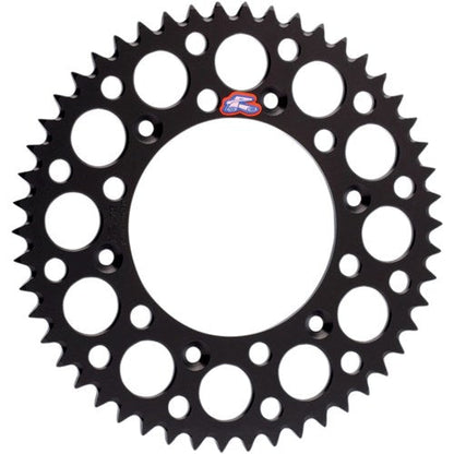 RENTHAL REAR SPROCKET MX ULTRALIGHT GROOVED BLK 52T (150U-520-52GBBK)